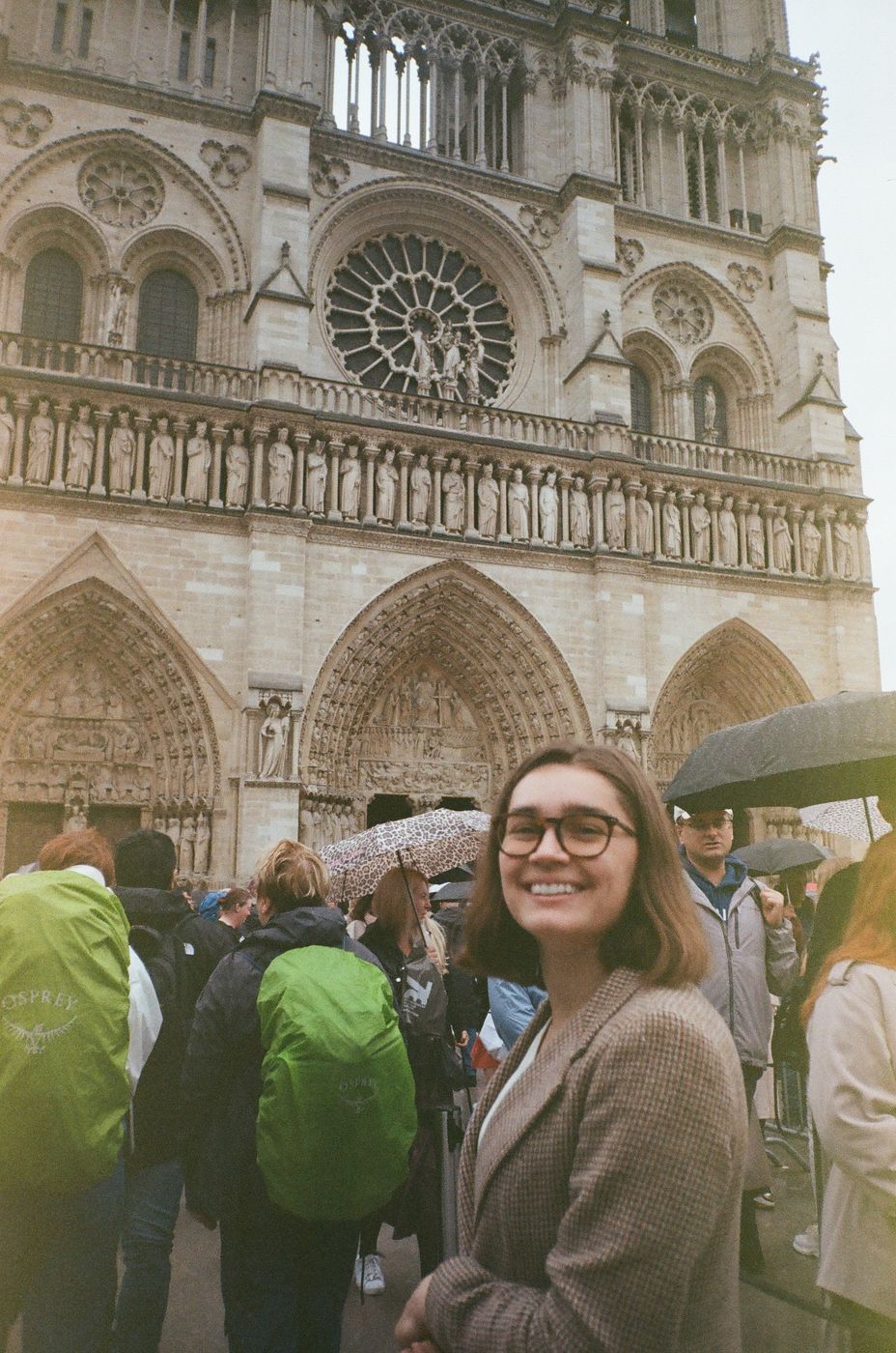 Jocelyn at Notre-Dame Cathedral in Paris